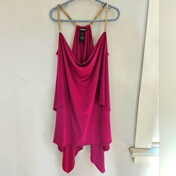 Express Tops - Express drapey chain tank